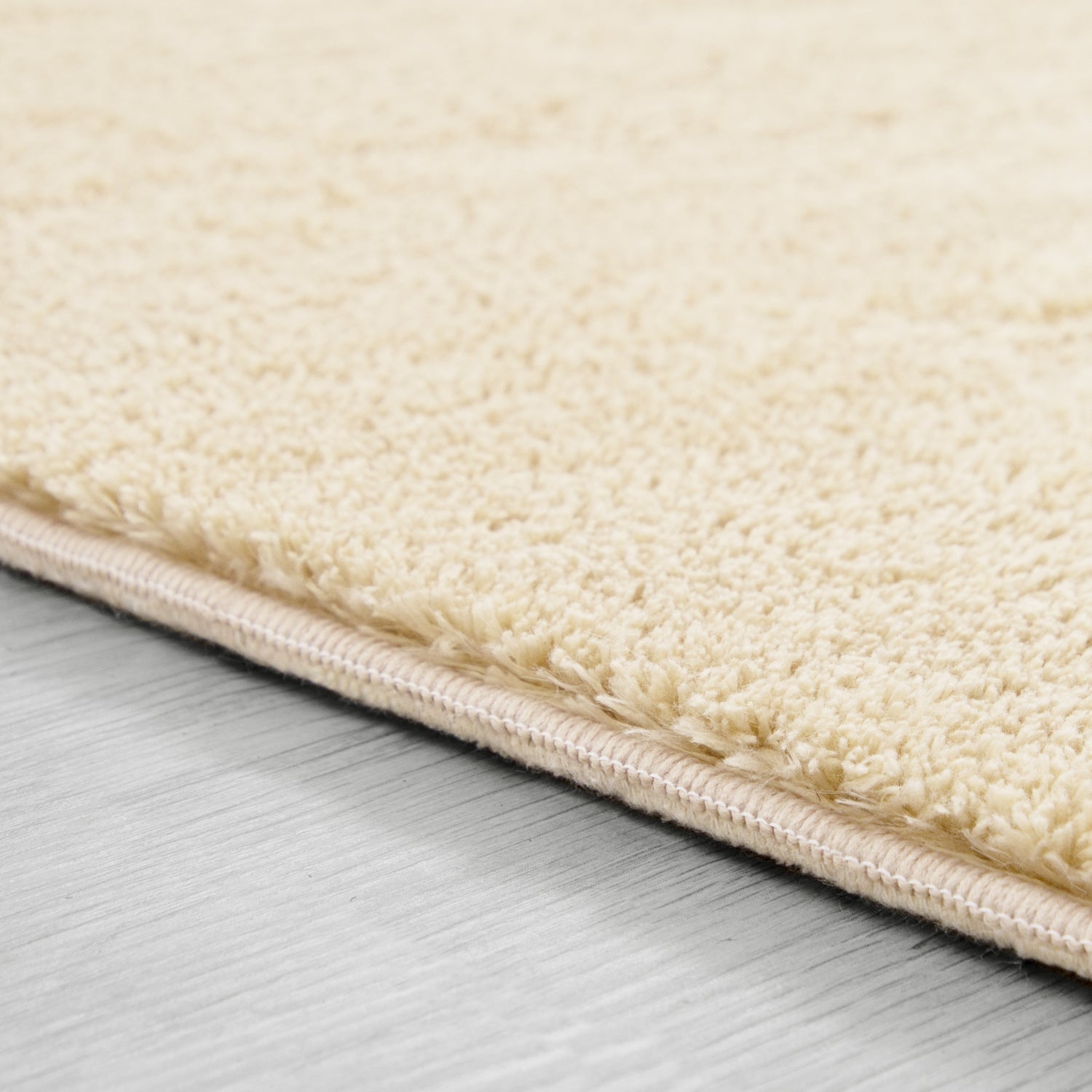 Soft Area Rug with Anti-Slip Backing Washable - Beige