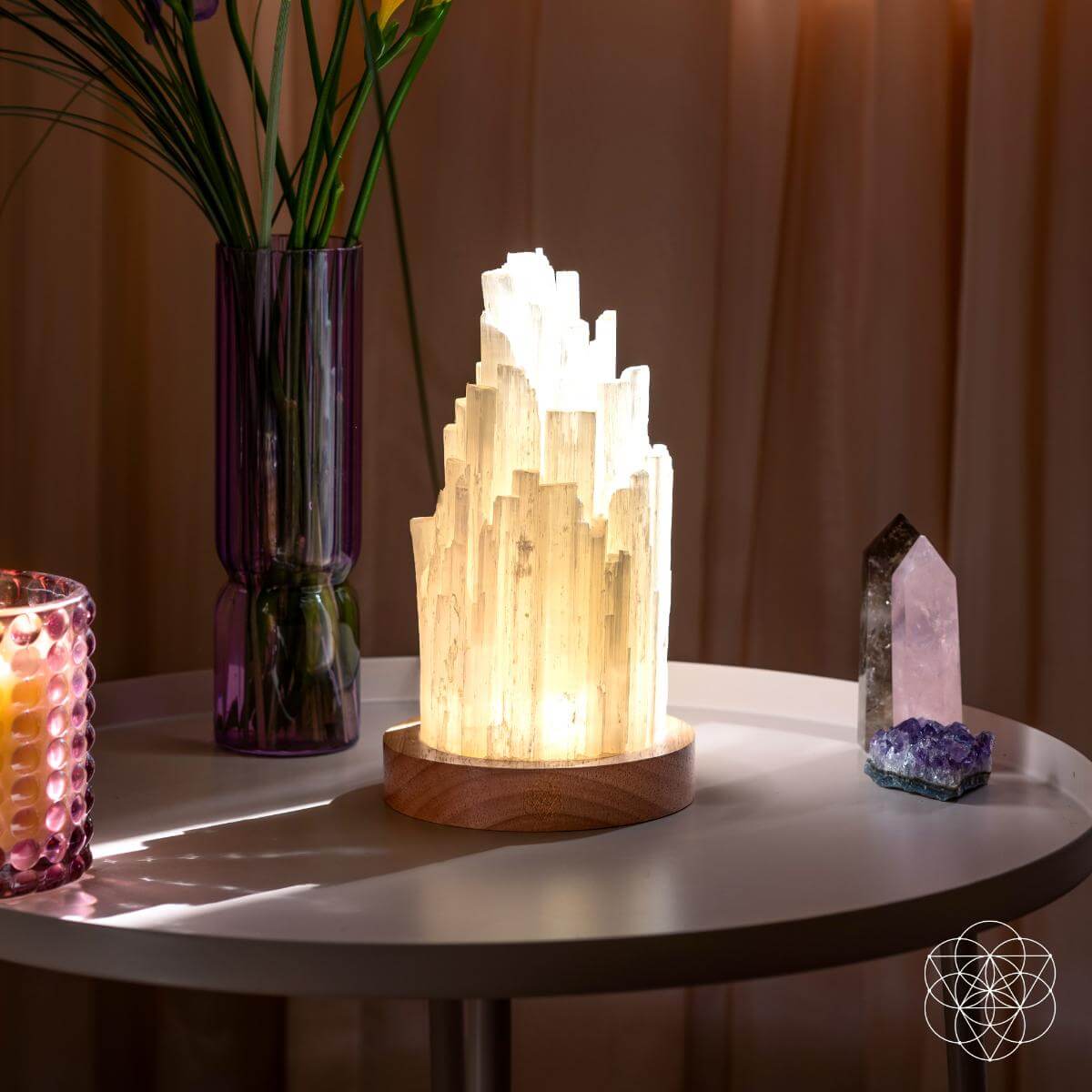 Cleanse-All Selenite Lamp – 2 lb Healing Crystal Lamp