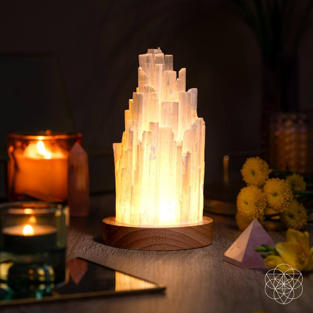Cleanse-All Selenite Lamp – 2 lb Healing Crystal Lamp