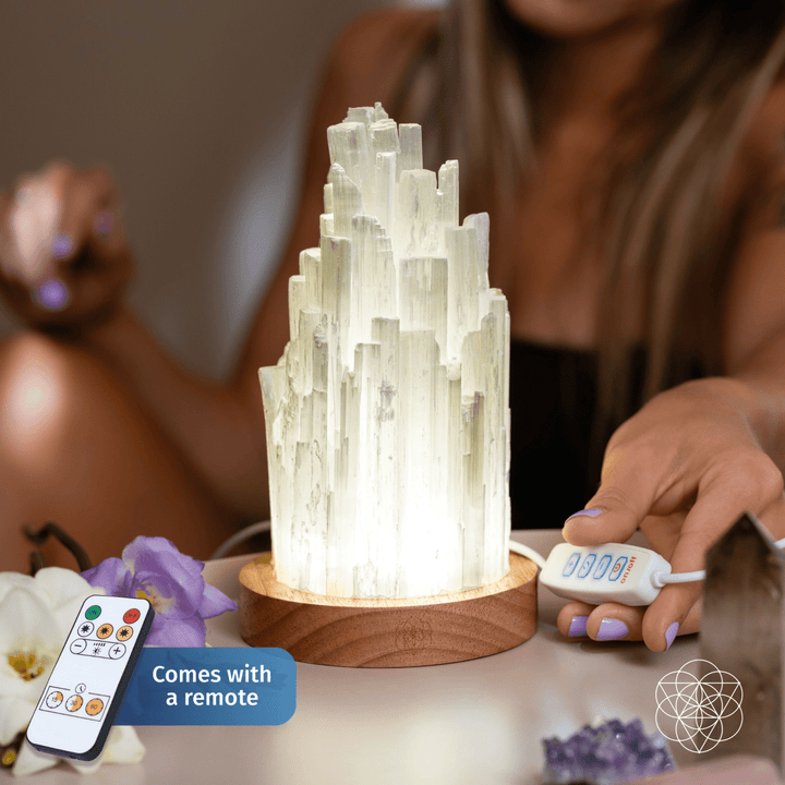 Cleanse-All Selenite Lamp – 2 lb Healing Crystal Lamp