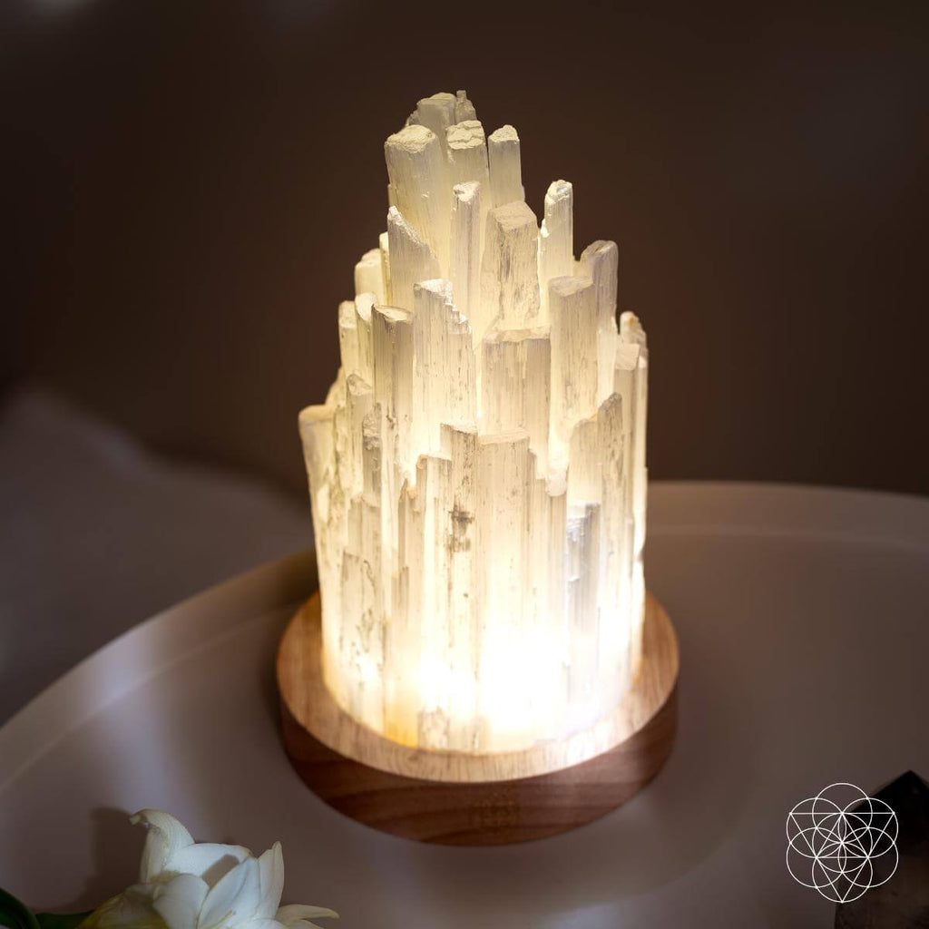 Cleanse-All Selenite Lamp – 2 lb Healing Crystal Lamp