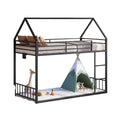 Twin Metal Bunk Bed with RGB LED, USB Charging - Vektaya