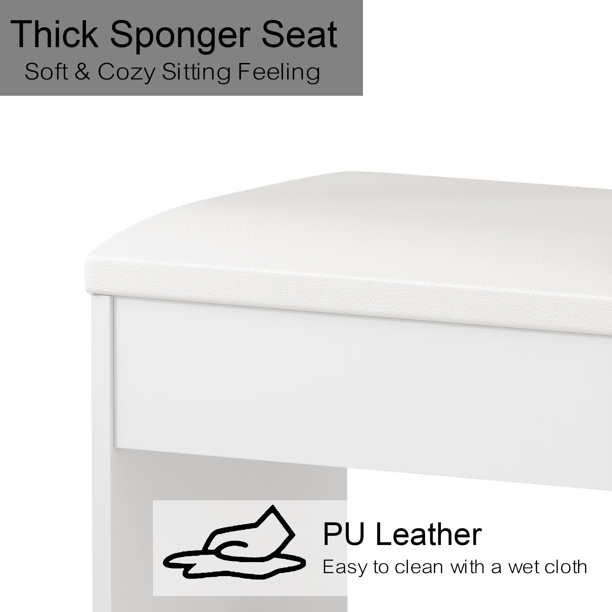 15-Drawer LED Mirror Vanity Desk - Vektaya