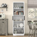Tall Storage Cabinet, 5-Tier Fluted 72" high